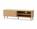 TV-Schrank aus Eichenholz mit Schiebetür 120x40x50cm