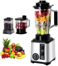 Blender met High-Power Smoothie Maker voor ijs verpletteren, fruitpuree en vleesslijpen in huis of restaurantgebruik, 3L, notenverwerking