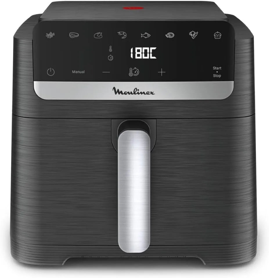 Moulinex met 7,5 l, 7 programma's en accessoires inbegrepen, Easy Fry Mega Compact luchtfriteuse