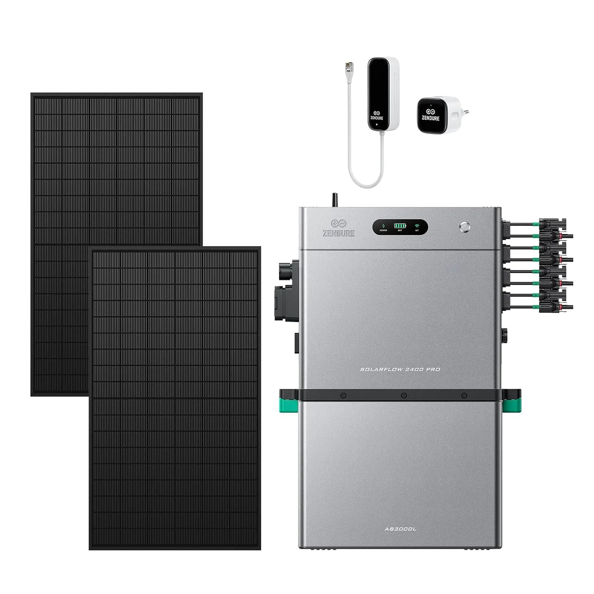 Meter, SF2400, P1, 2400 W, 4800 W PV-ingang 3000 W DC + 1800 W AC, Uitbreidbaar met 16,8kWh, met 1 AB3000L, 1 P1 Elektriciteitsmeter en 2 500 W