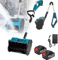 Sneeuwschuiver met 33 cm, 8 cm, 10 cm en 1200 W, Snoerloze sneeuwschuiver - elektrische accu-sneeuwblazer