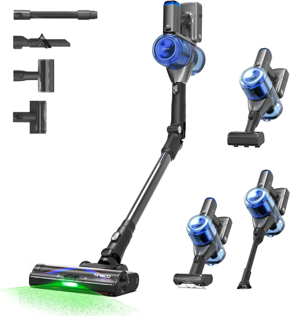Tineco Stofzuiger S70 met 2-in-1 en voor tapijt, harde vloeren en dierenharen