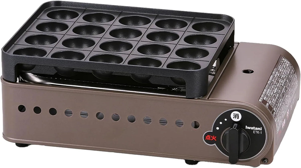 Iwatani Cassette Gas Takoyaki Super Entako Japan importeren/Het pakket en de handleiding zijn in het Japans geschreven met 40 mm, RVS en aluminium