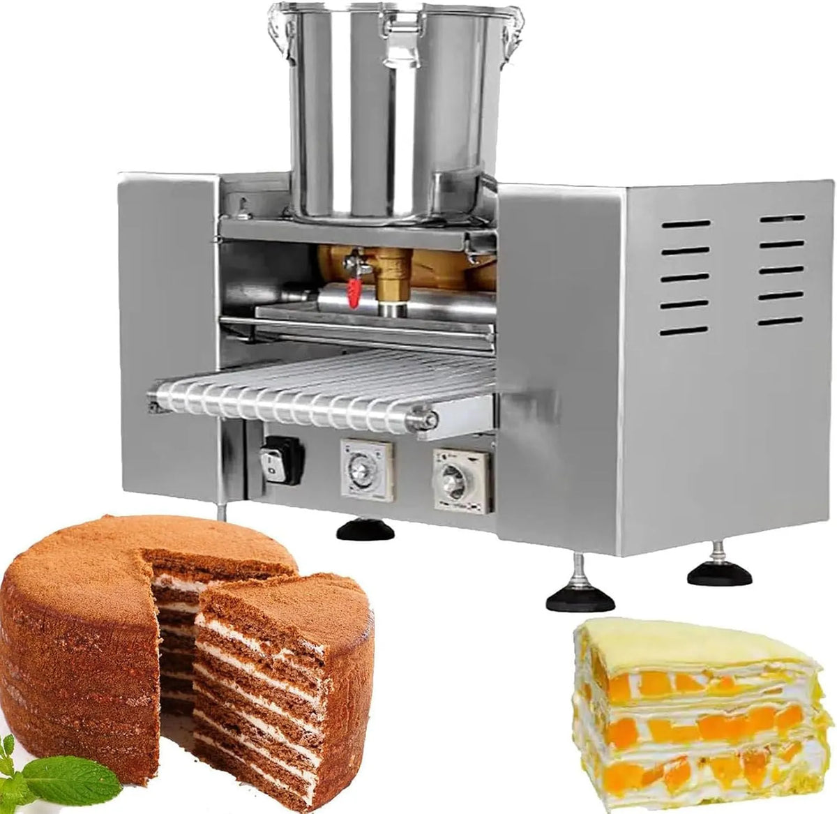 Machine met 50 x 35 x 35 cm, 2200 W, 150 - 200 °C, 24 uur en RVS