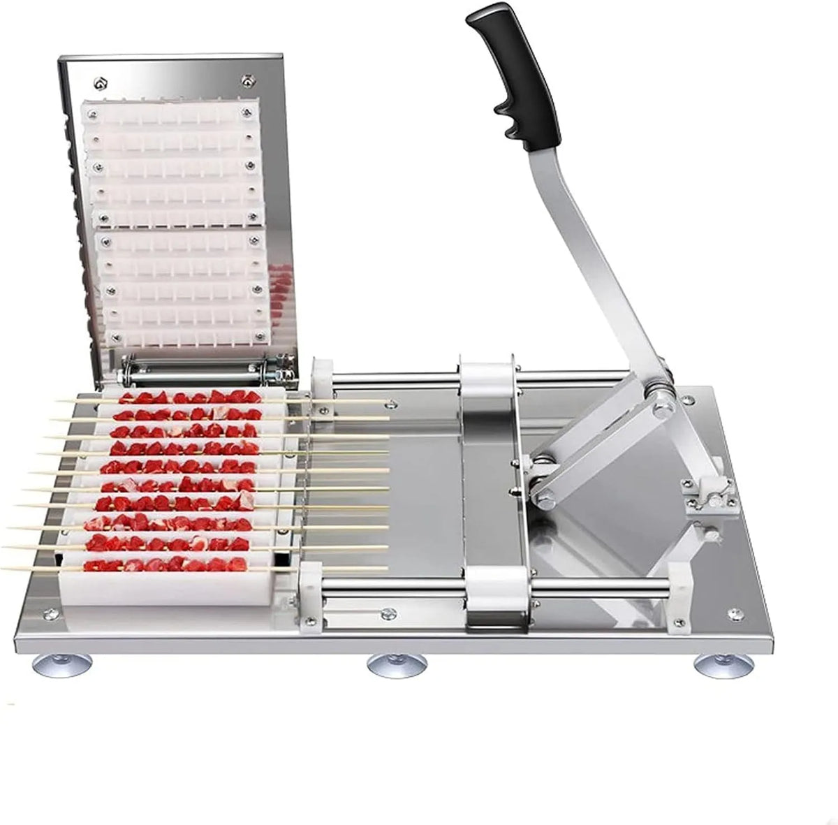 Machine, groenten 2templates, spiesmaker voor in de keuken, lamskebabmachine, Roestvrijstalen spiesmachine