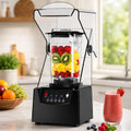 Blender met 2200 W, 1,8 L, 5 Programma, 30 seconden, timer, geluidsarme werking en RVS