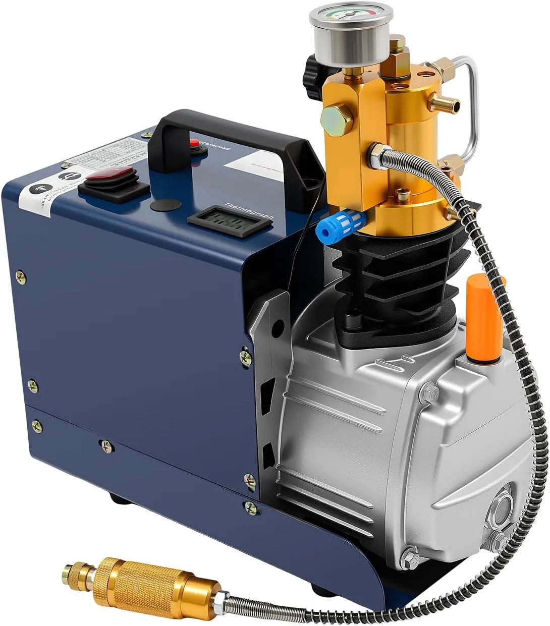 Pomp, 80L, 300 bar, 220V, Hogedruk luchtcompressor, Airgun Scuba luchtpomp