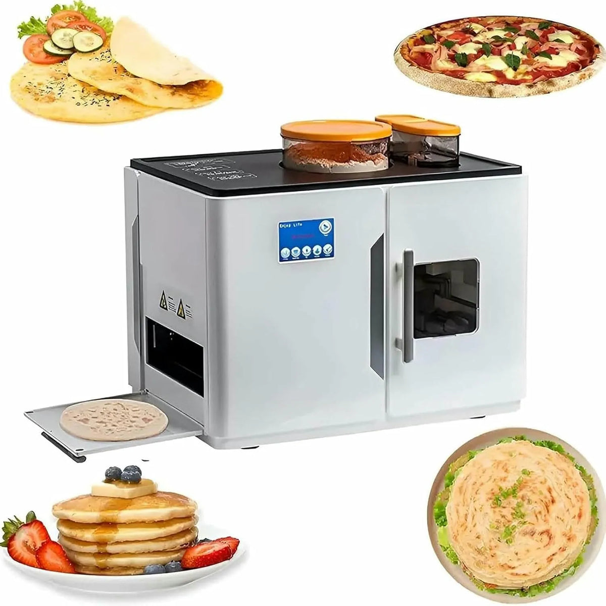 Tortilla Pancake Machine, Volledig Automatische, Elektrische Tortilla Pancake Machine, Met Intelligent aanraakbediening, Dosa, Tawa, Één Sleutel Om 20