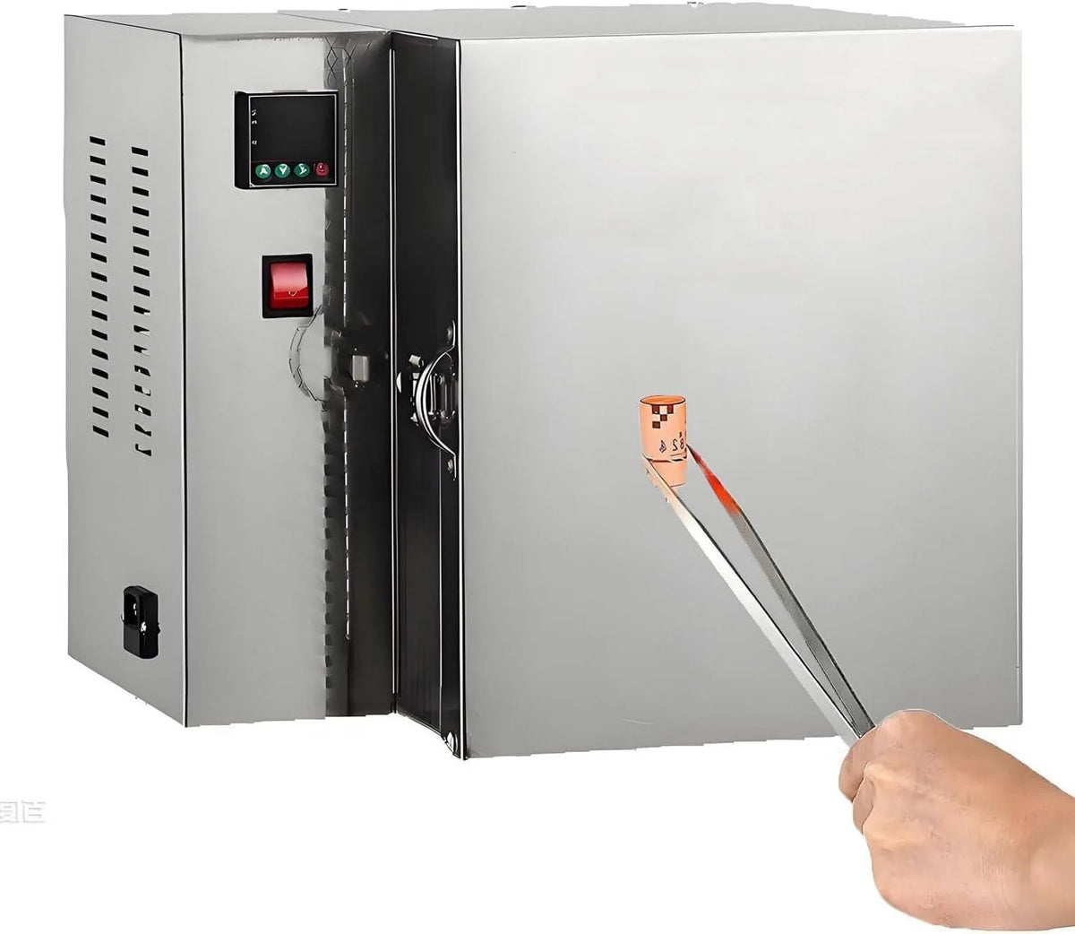 Inbouwoven met 1500 W en regelbare thermostaat, 1500 W Desktop Oven voor Metaal en Glas Werk