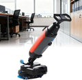 Machine met Elektrische Vloerschrobber,43 Cm Dubbele Borstel, Loopmachine, Draagbare Commerciële Vloerschrobber,360° Draaibare Kop,1200 M2/U