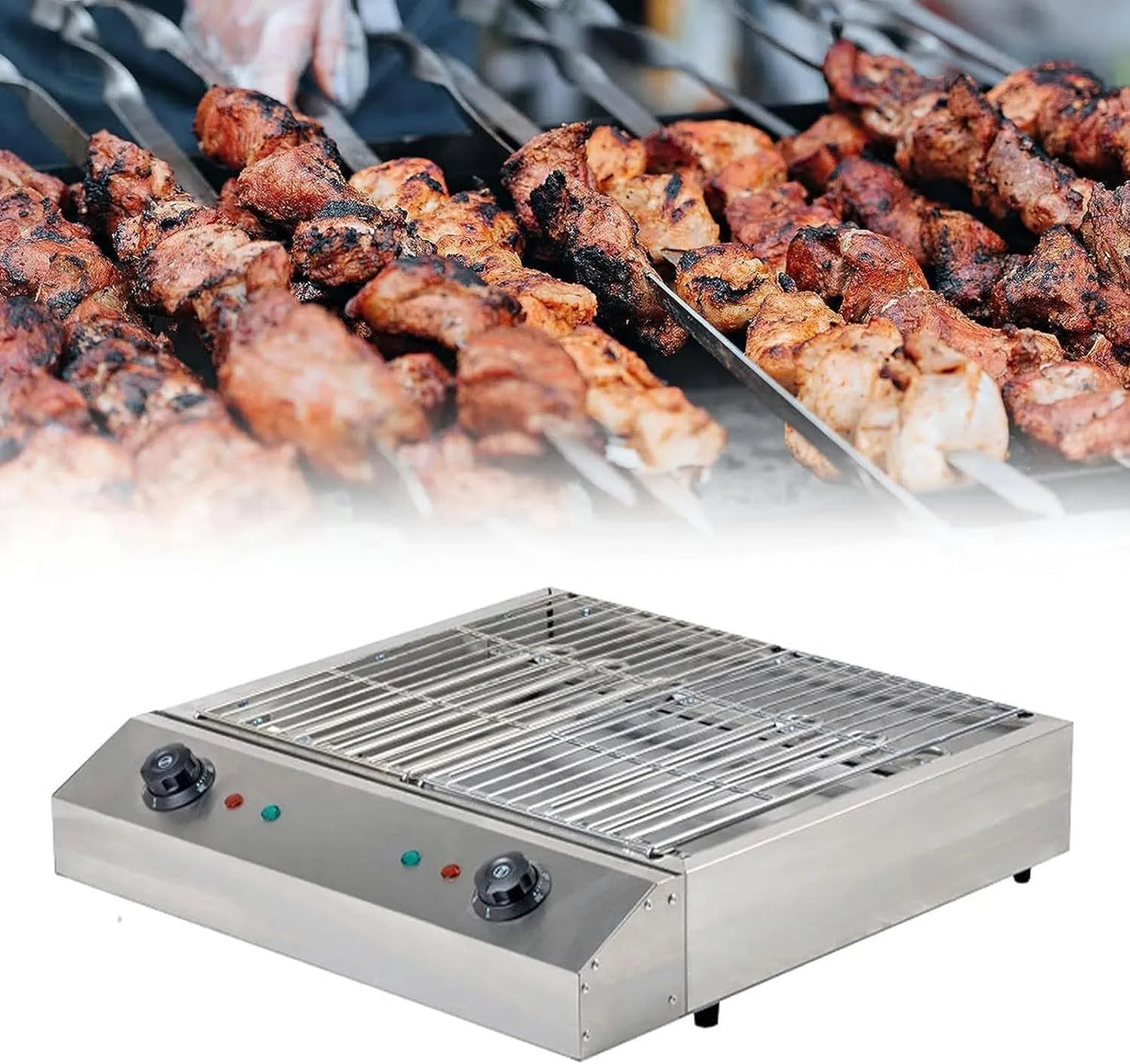 Barbecue, Kebab Grill, Veilige Bakplaat Voor Binne, waterreservoir