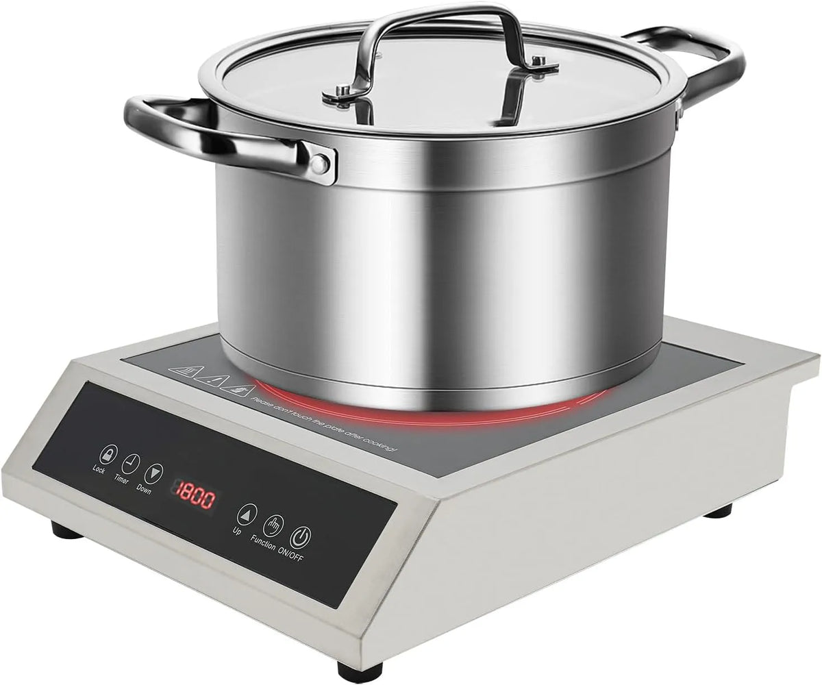 Kookplaat met 220 V, 50 kg, timer, 2,6 inch, 60-270 °C, 200-3500 W, 0-3 uur en 60 seconden