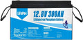 Deep cycle battery LiFePO4 met 12V, 12,8V, 300Ah, Bluetooth en zonne-energie