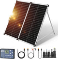 Zonnepaneel, 150 W, 18v, monokristallijn, opvouwbare zonnepaneel kit met controller, om 12 volt batterijen op te, laden AGM lood/zuursoorten