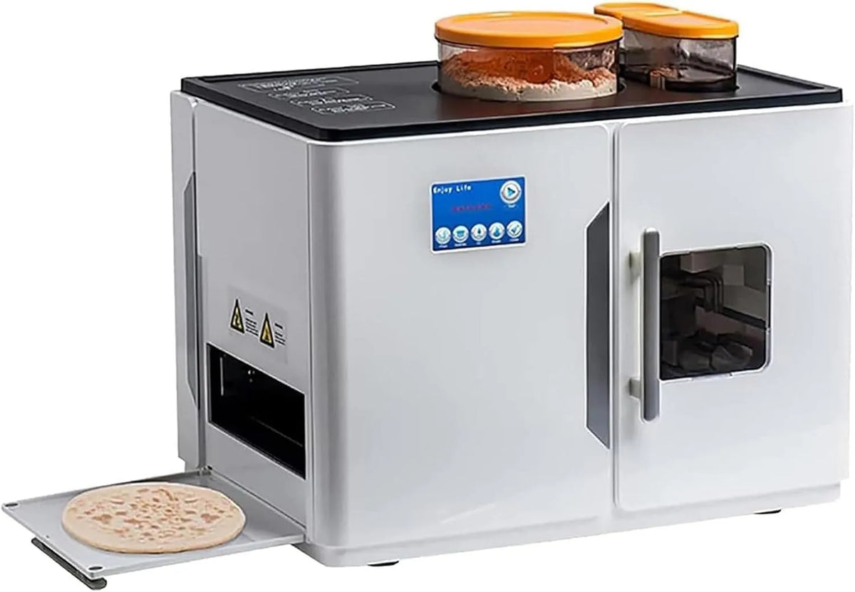 Volautomatische roti-maker met 120 seconden, 2 minuten, aanraakbediening en RVS