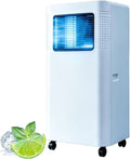 Mobiele airconditioner en Luchtontvochtiger, 8000 BTU, LED Display met Raamkit voor Ruimtes tot 28 m2, 24H Timer en Afstandsbediening, geluidsarm