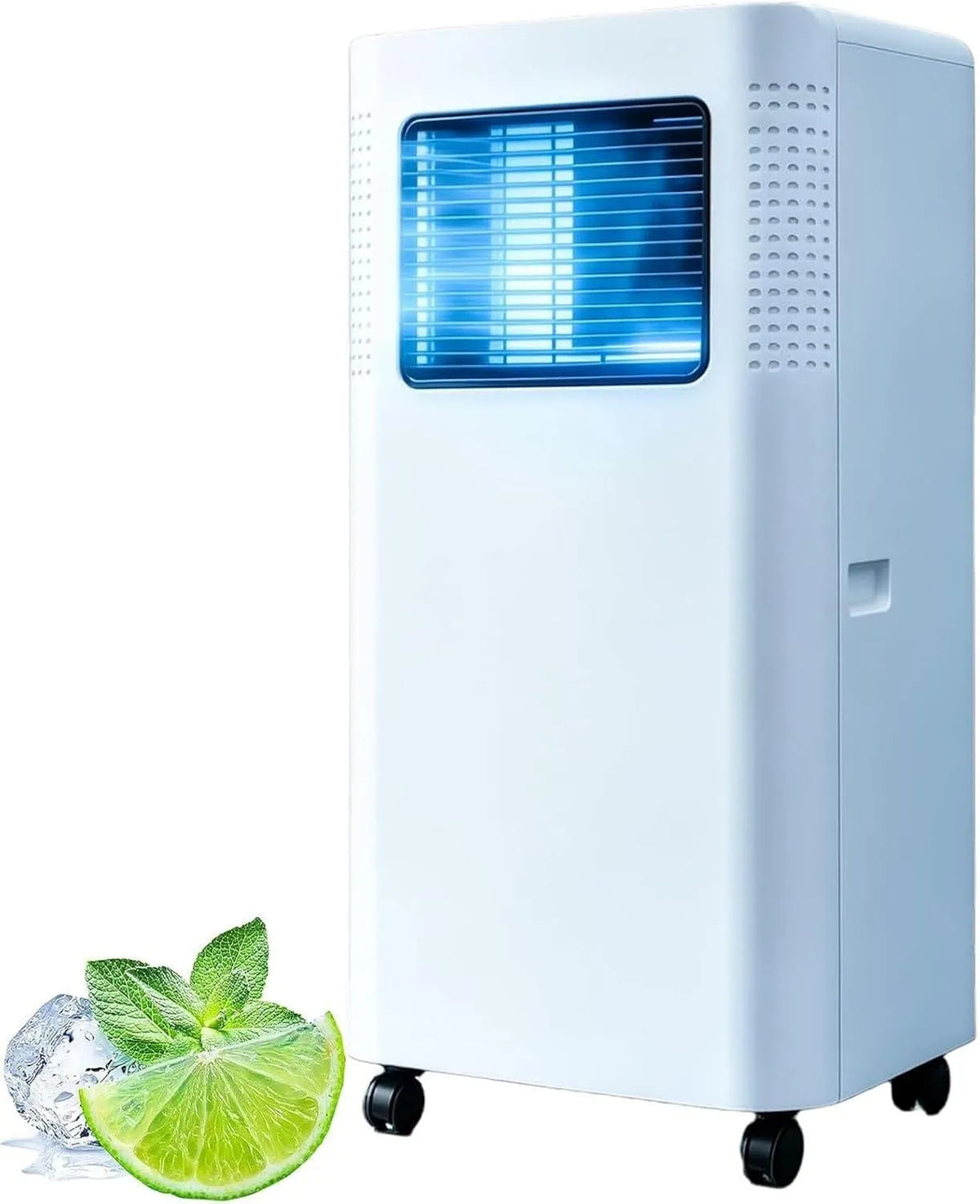 Mobiele airconditioner en Luchtontvochtiger, 8000 BTU, LED Display met Raamkit voor Ruimtes tot 28 m2, 24H Timer en Afstandsbediening, geluidsarm