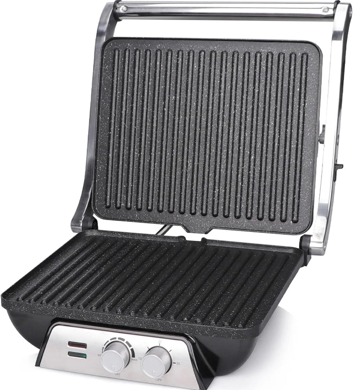 Tosti-Ijzer, Indicatielampje, Ei Spek En Biefstuk, Voor Ontbijt Gegrilde Kaas