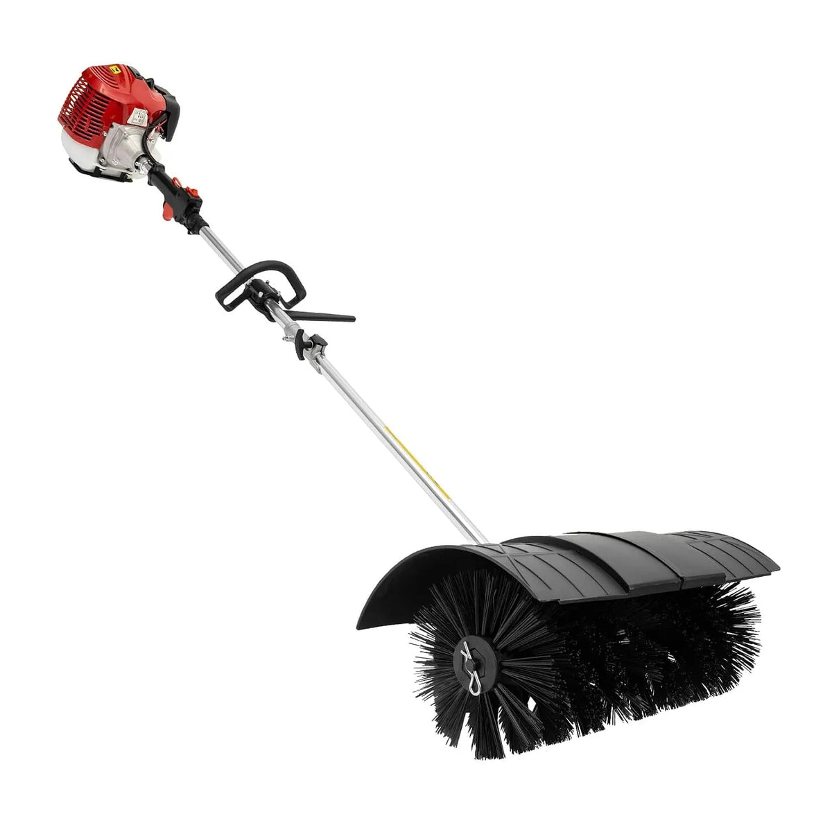 Elektrische veegmachine en Sneeuwblazer, 2-takt motorveegmachine, 1,7 kW sneeuwruimer voor kunstgras, benzine, met 56 cm borstelbreedte, geschikt