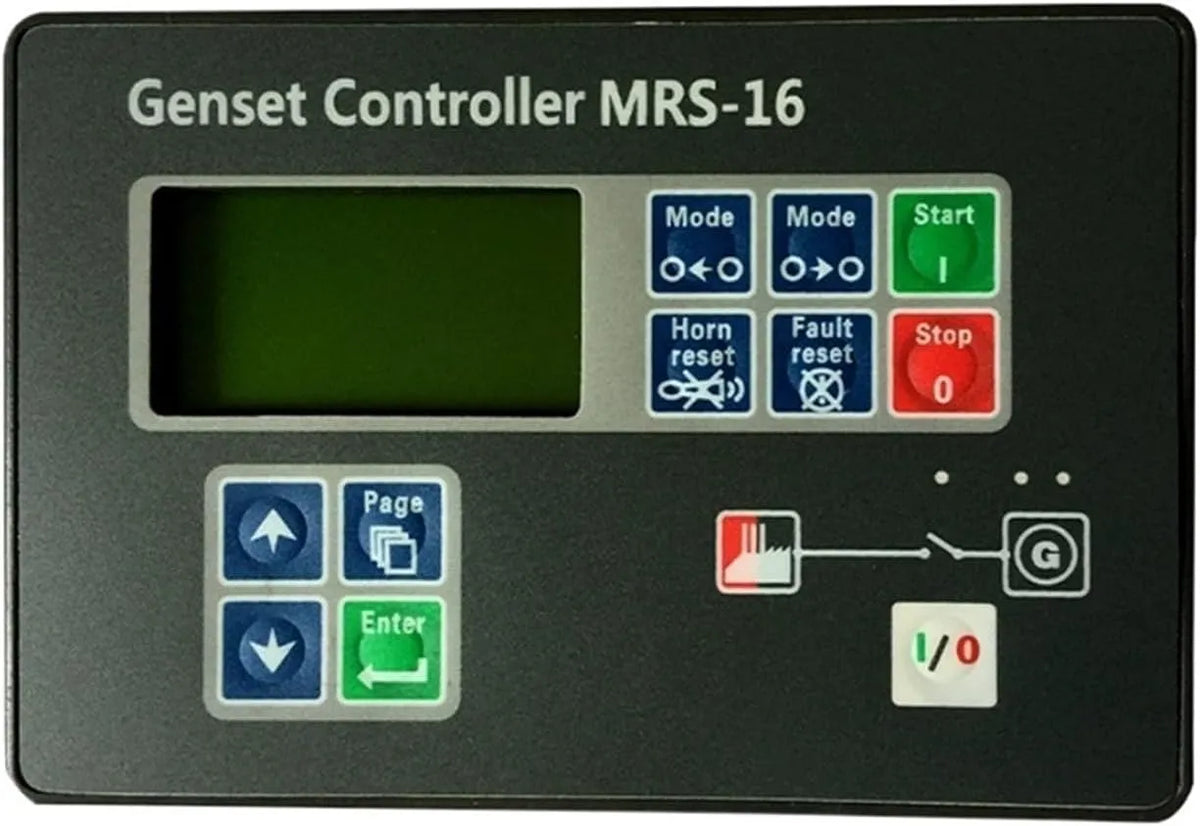 Generator, model MRS16, model MRS10, Generator Controller MRS16 MRS10 Auto Start, Controle Bescherm Module Panel Diesel Generator, Deel Compatibel