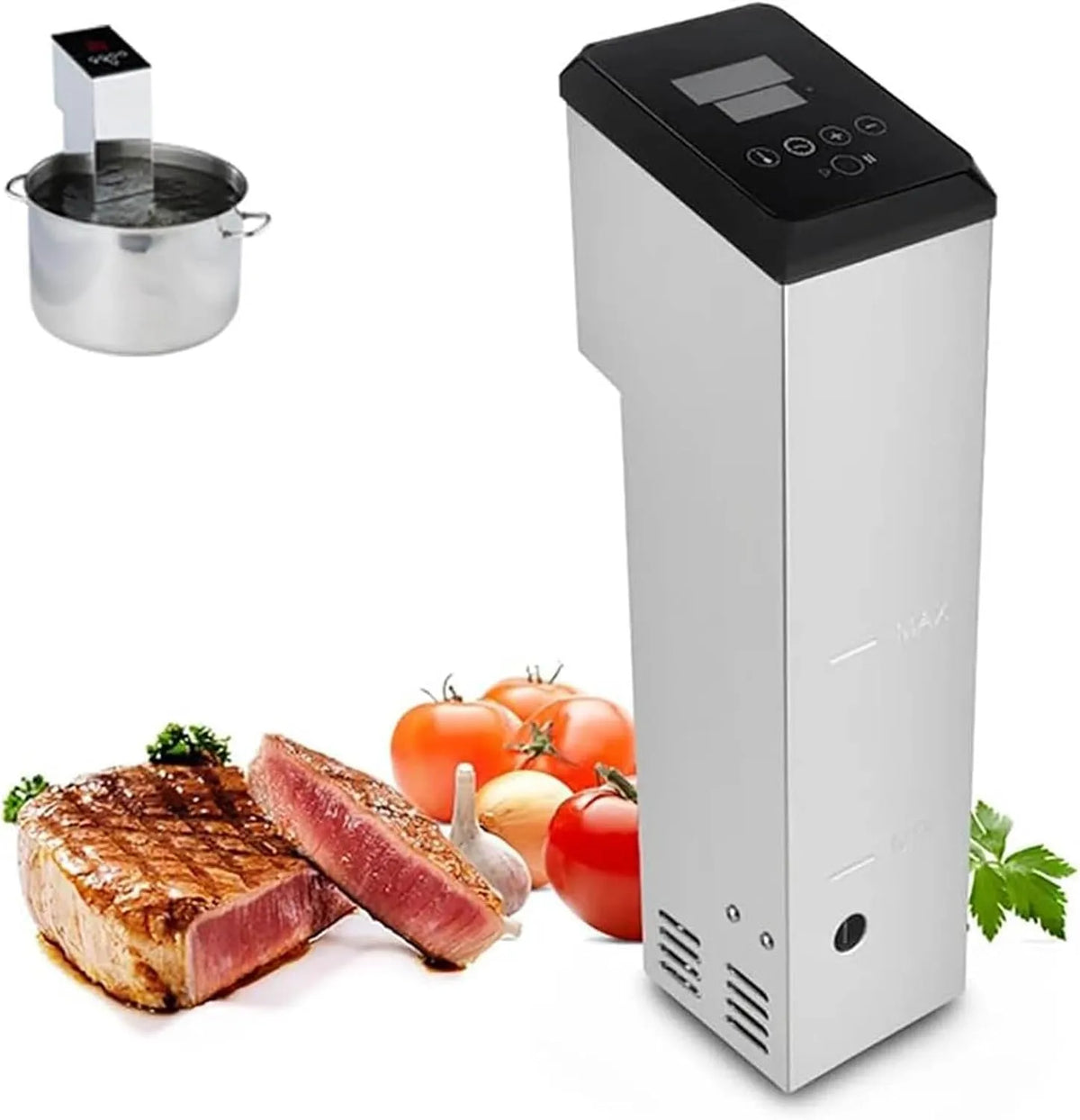 Verwarming, 360° verwarming voor resultaten, vacuüm kookmachine