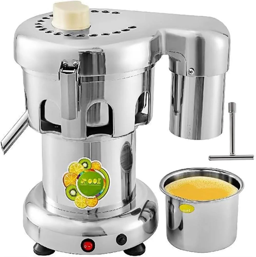 Elektrische citruspers, Elektrische citruspers, commerciële sapcentrifuge, roestvrijstalen sapcentrifuge met filter voor sapwinkels, restaurants