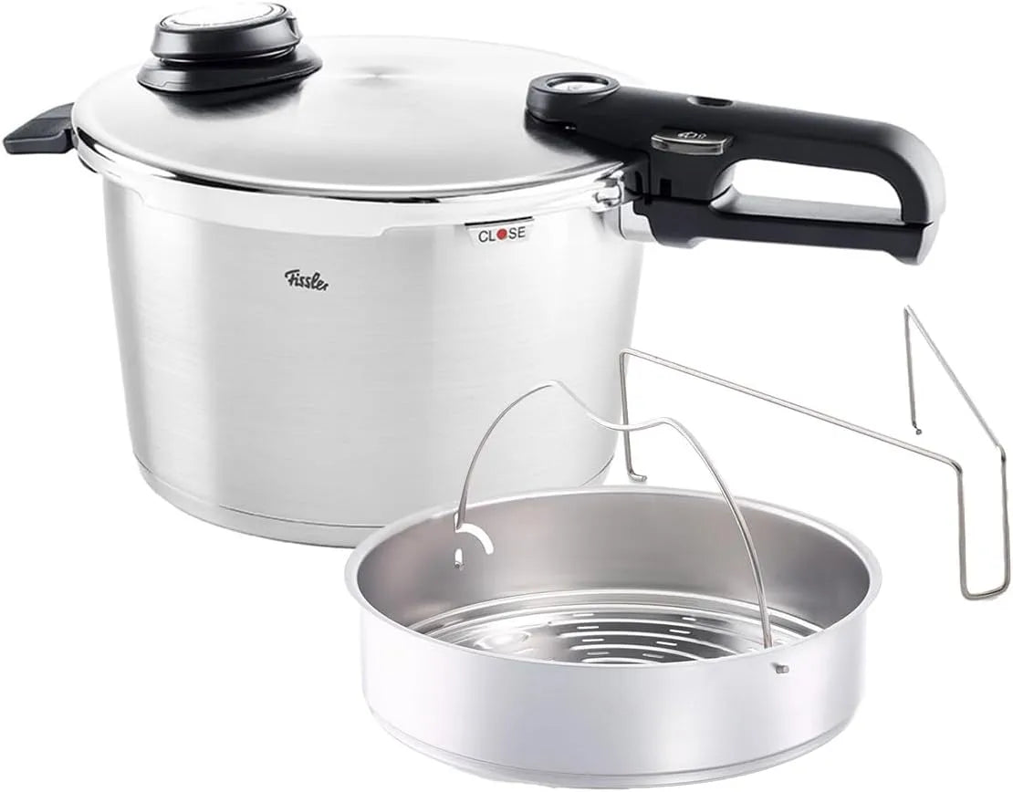 8 L, Fissler Vitavit Premium/snelkookpan 8 L, Ø 26 cm roestvrij stalen stoompan, 4 gaarstanden