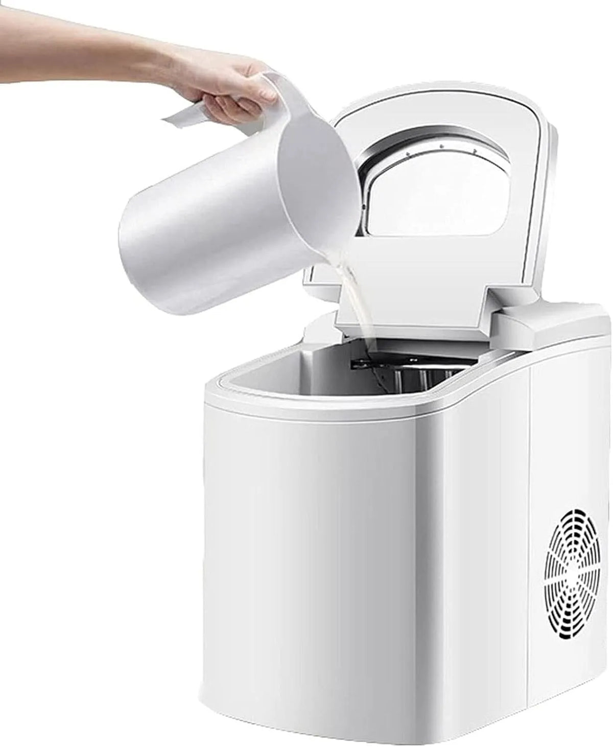 Machine lbs/24 met 24 uur, 8 minuten, 7-10 minuten, waterreservoir en geluidsarme werking