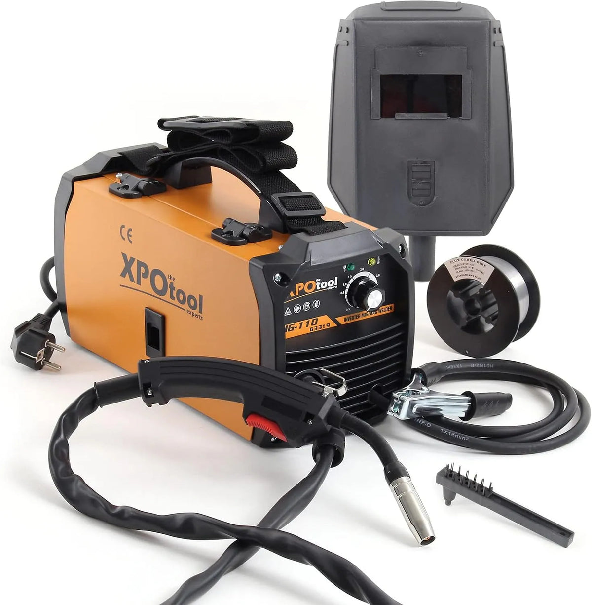 Lasapparaat, MIG100, 0,5 - 5 mm, invertertechnologie, geen elektrode van massief draad gebruikt