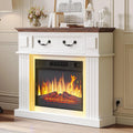 Elektrische haard, timer, 38 inch realistisch 3D-vlameffect, YITAHOME Elektrische open haard