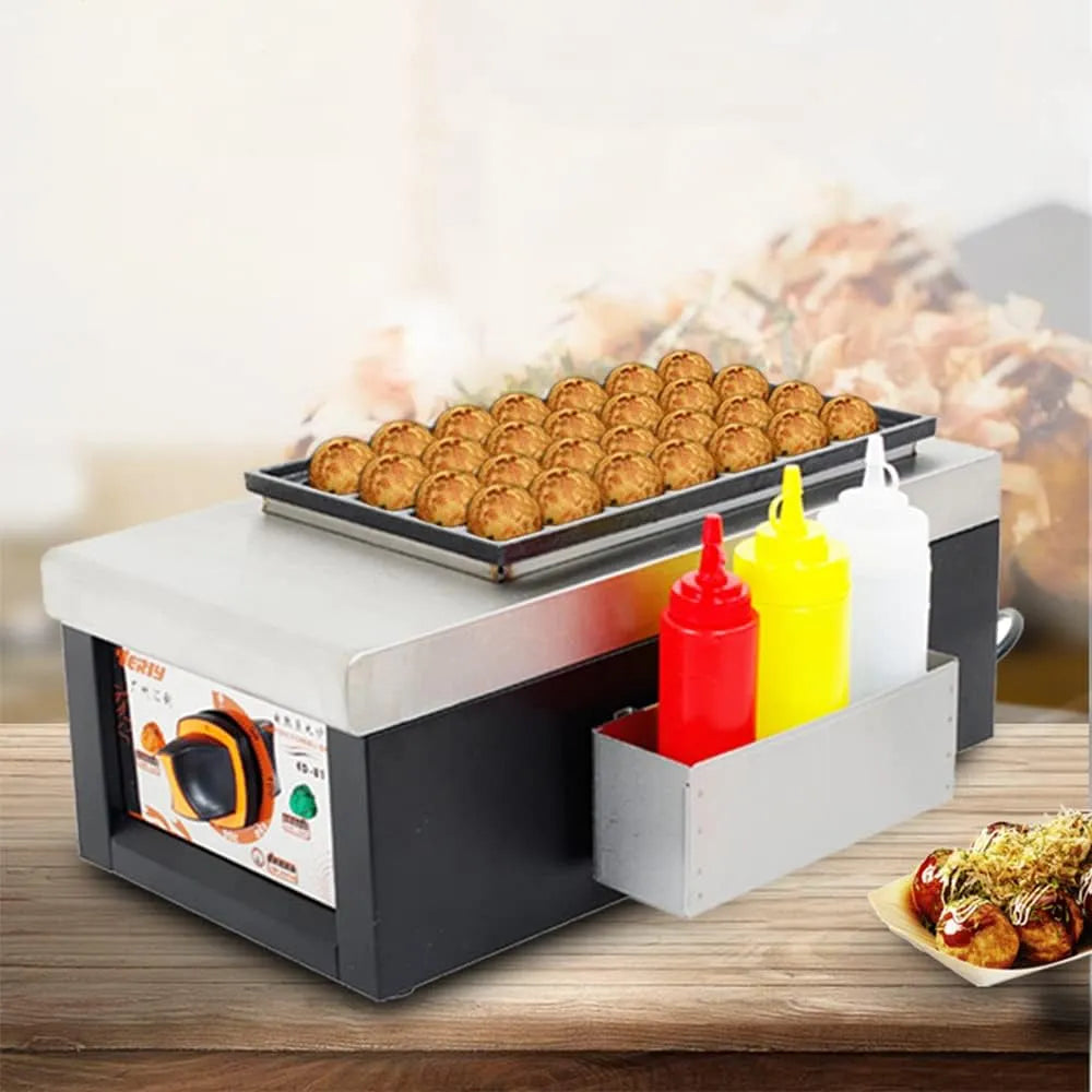 Bakpan Machine met 23 x 20 x 2.5cm, 23 x 43 x 15cm, 50-300°C, 1,65KW, 220V en RVS