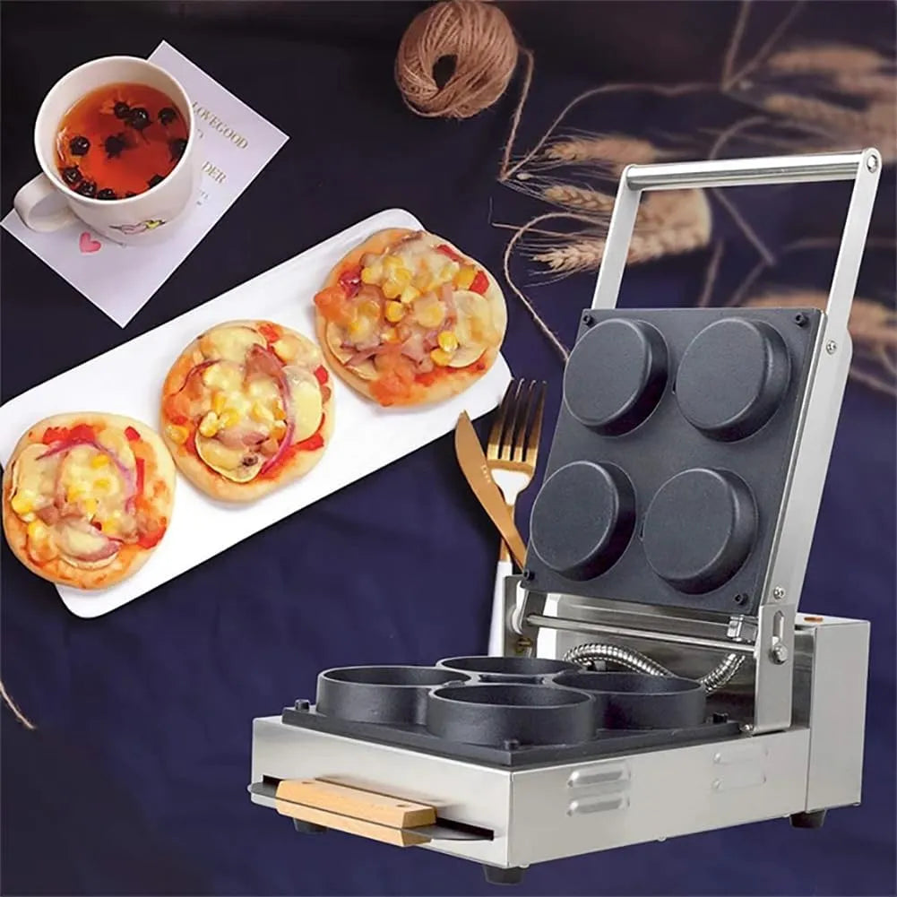 Machine met 2000 W, 5 Minuten, regelbare thermostaat en RVS, 2000 W Elektrische Pizzamachine