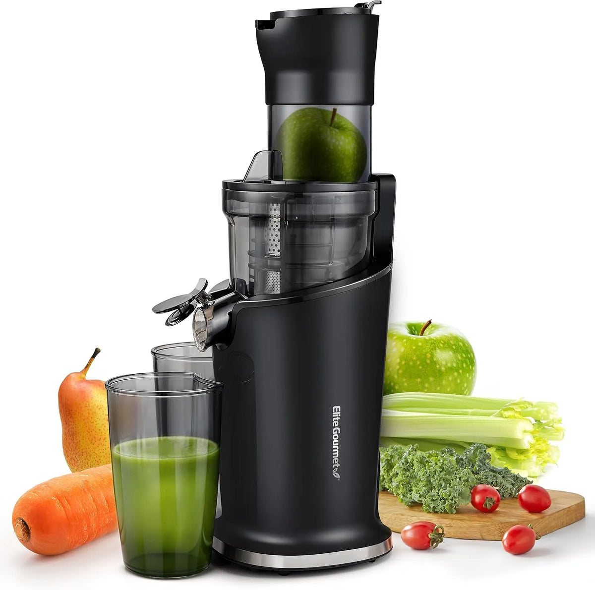 Elite Gourmet EJX017 7,6 cm 3 inch hele fruittoevoerkanaal EJX017 met 7,6 cm, 700 ml en geluidsarme werking