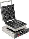 Elektrische pannenkoekenmaker met antiaanbaklaag met 1750 W, 300 x 430 x 240mm, 50-300 °C en RVS
