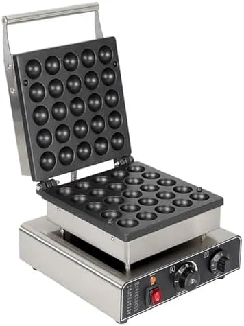 Elektrische pannenkoekenmaker met antiaanbaklaag met 1750 W, 300 x 430 x 240mm, 50-300 °C en RVS