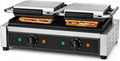 Panini-pers en grill met omkeerbare platen met antiaanbaklaag Double-C met 240 x 230 mm, 310 x 362 x 210 mm, 360 x 240 mm, 430 x 362 x 210 mm, 490 x