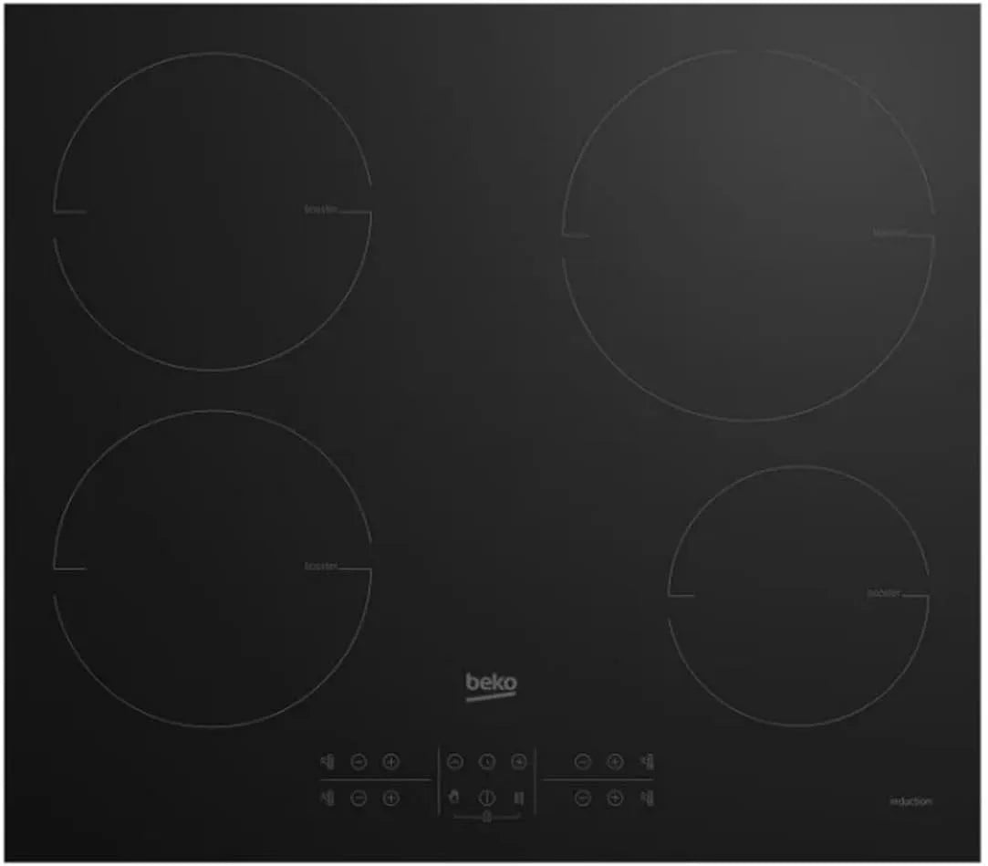 Beko, 60 cm, model HII64200MT, Beko HII64200MT kookplaat Zwart Ingebouwd 60, cm Zone van inductiekookplaat 4 zone