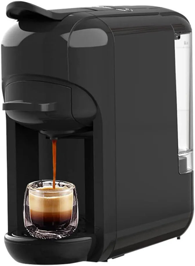 Espressomachine, 3 in 1, 19 Bar 600ML, Roestvrijstaal Koffie en Melkdranken 5-10 kopjes