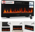 Elektrische haard met 42 inch, 3-in-1 en afstandsbediening, Elektrische 3-in-1 haard met verwarming