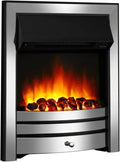 Elektrische haard, Verwarming 2000 W, Chroom