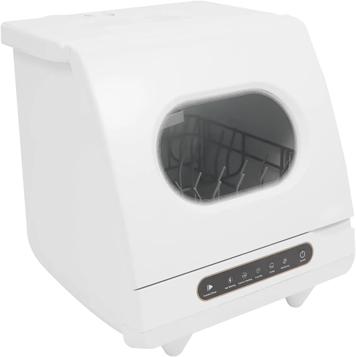 Vaatwasser, 45 x 45 x 43 cm, met 5 programma's, tafelvaatwasser, compact formaat, woning, 800 W, Mini-vaatwasser, ruimtebesparend ontwerp, voor keuken