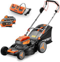 40V, 40L, Grasmaaier, model X20V, model FX-E2RM43, FUXTEC FX-E2RM43, maaibreedte 43cm, 2 Li-Ion batterijen 4Ah, Draadloze