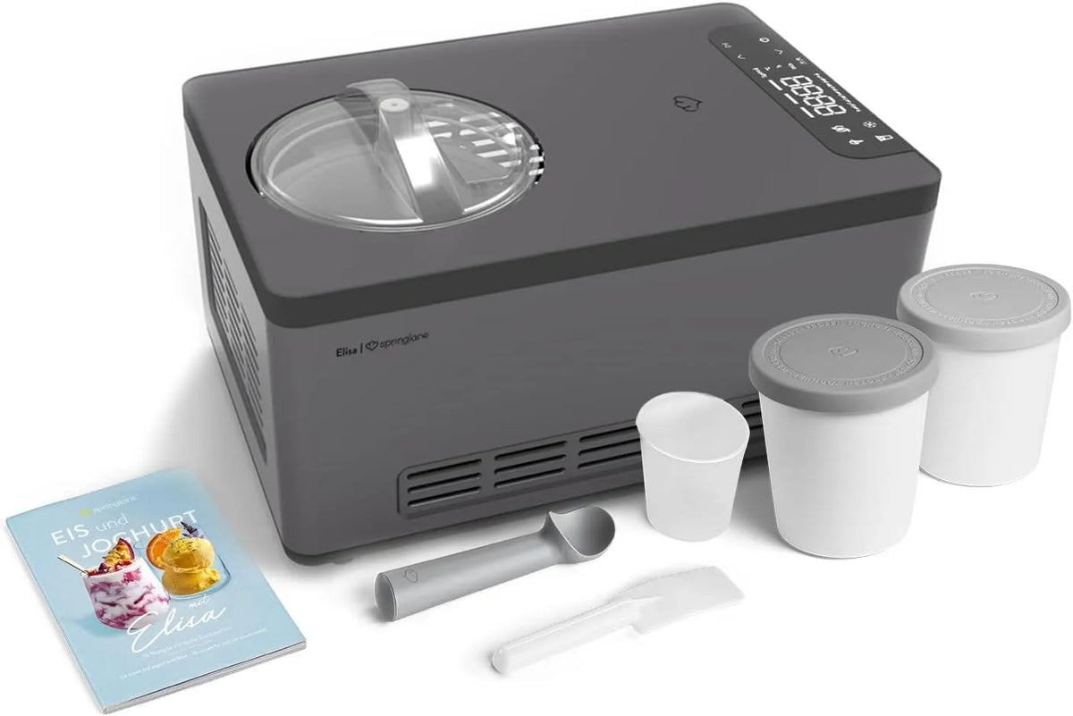 Machine met 2,0 l, 220 W, RVS, aluminium, timer, antraciet en grijs
