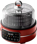 5L, Airfryer, temperatuurregeling 80-200°C, 120min timer, 360° circulerende verwarming voor thuis