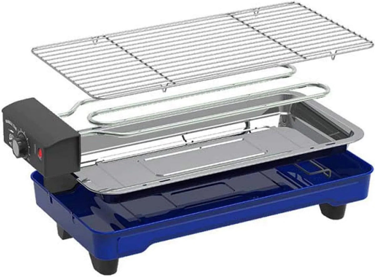 Barbecue met 1500 W, 7 modi, regelbare thermostaat en voor binnen en buiten