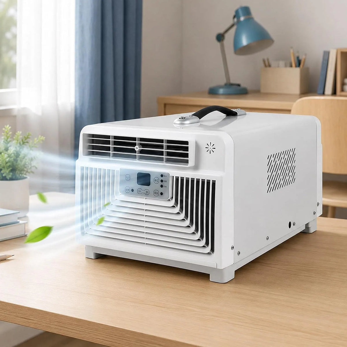 Mobiele airconditioner, 16–32 °C, 1–12 Uur, Mobiele Airco 3400 BTU, Compacte 3-In-1 Airco Met Koelen, 32 °C Regeling, Knoppen En Timer Van 1