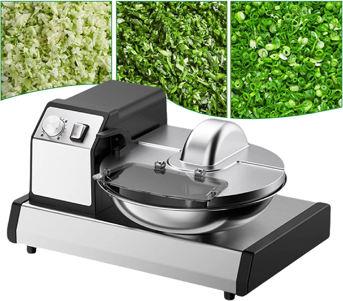 Keukenmachine met 5.5L, 1500RPM, 20 RPM, 15 minuten, Timer, waterreservoir en RVS