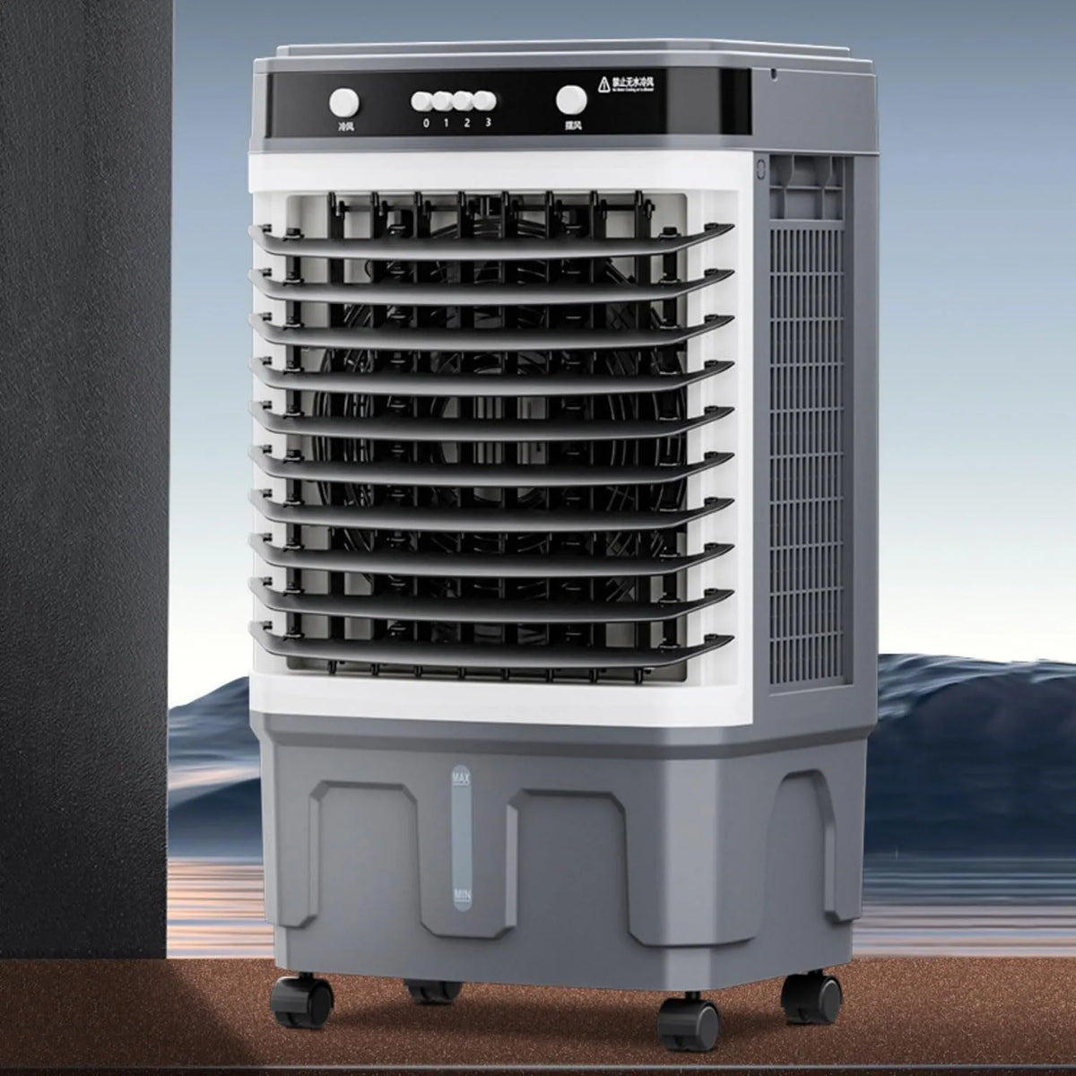 Mobiele airconditioner en Luchtkoeler, 3 snelheden, 120 graden oscillatie, 12 uur timer voor kantoor, Draagbare airconditioner, verdampingskoeler