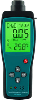 Luchtkwaliteitsmeter met veiligheidssysteem en digitaal display