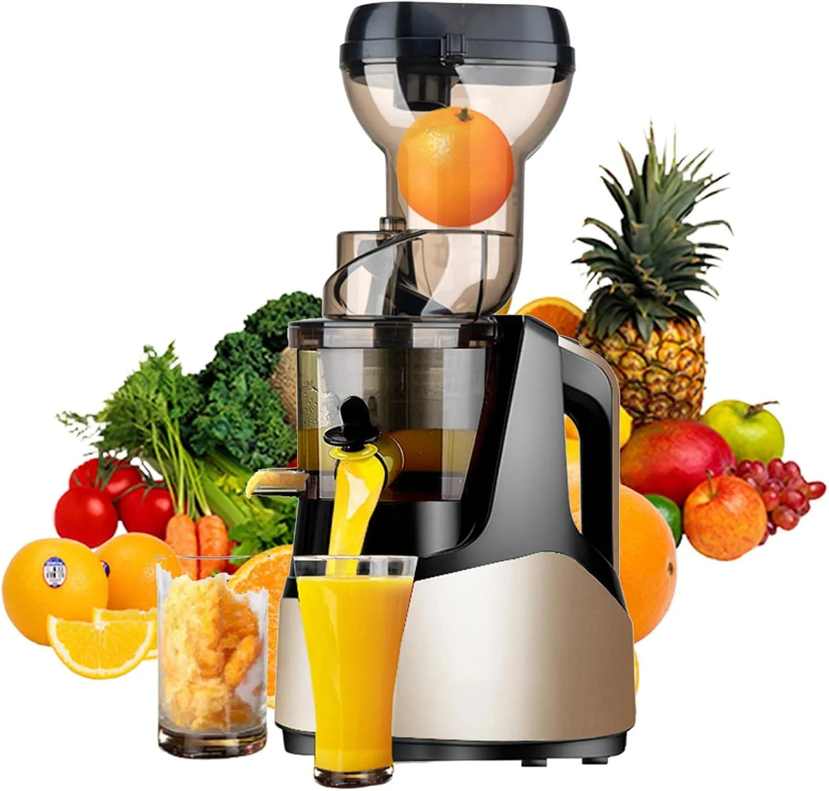 Cold Press Juicer 150 W met 150 W, 75MM en veiligheidssysteem